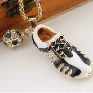 Soccer Shoe/Ball Necklace